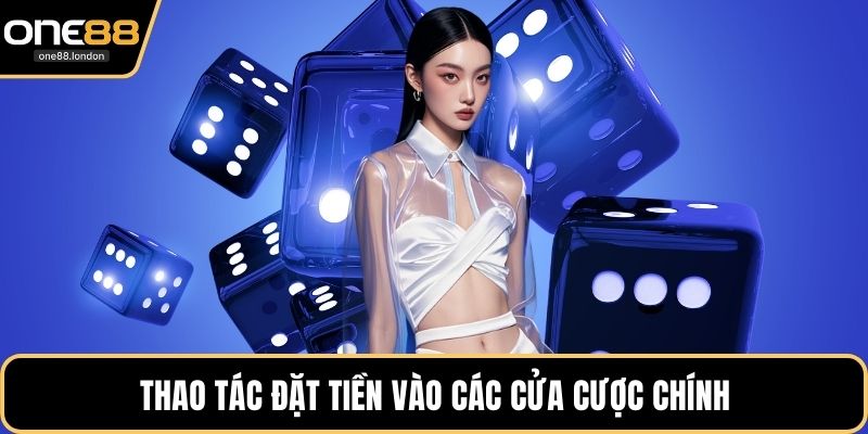 Thao tác đặt tiền vào các cửa cược chính